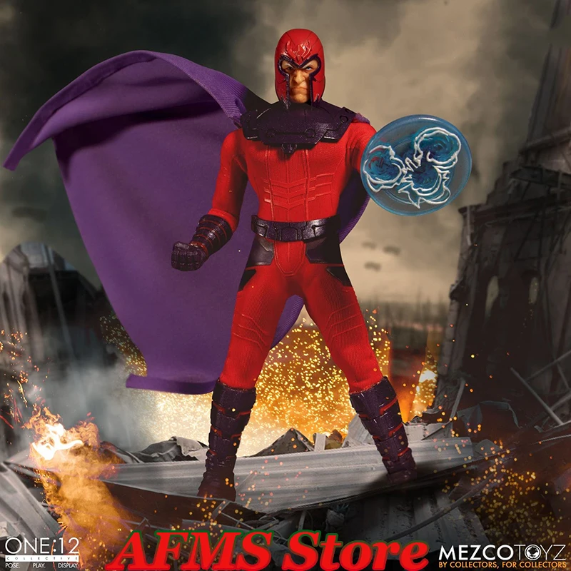 

Mezco 1/12 Men Soldier Magneto Superpower Anime Villains Full Set 6Inch Action Figure Body Best Fans Collection Gift Toys