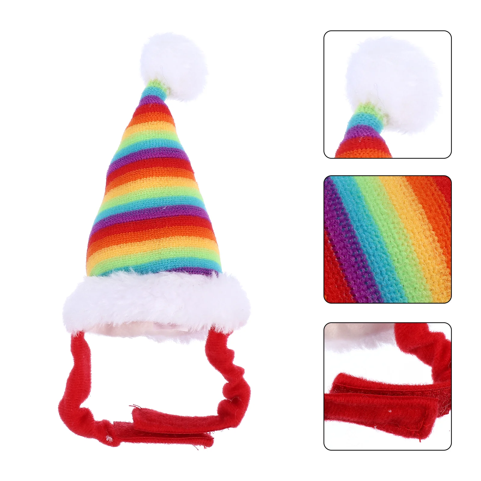 

Small Christmas Costume- 2pcs Christmas Hat, Christmas Hat, Santa Hat for Rabbit Hamster Guinea Rats Kitten and Small Animals