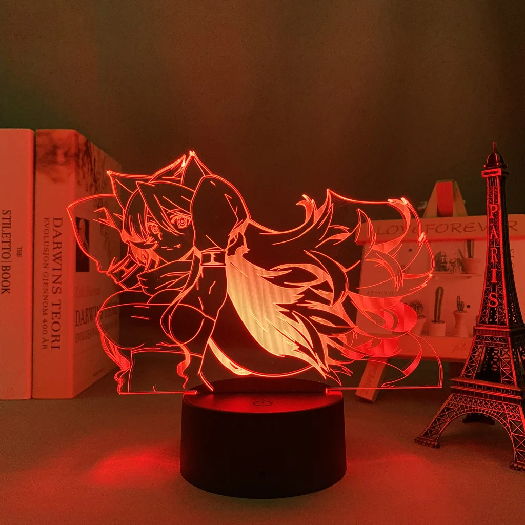 Светодиодная лампа в стиле аниме декоративсветильник светильник для спальни с