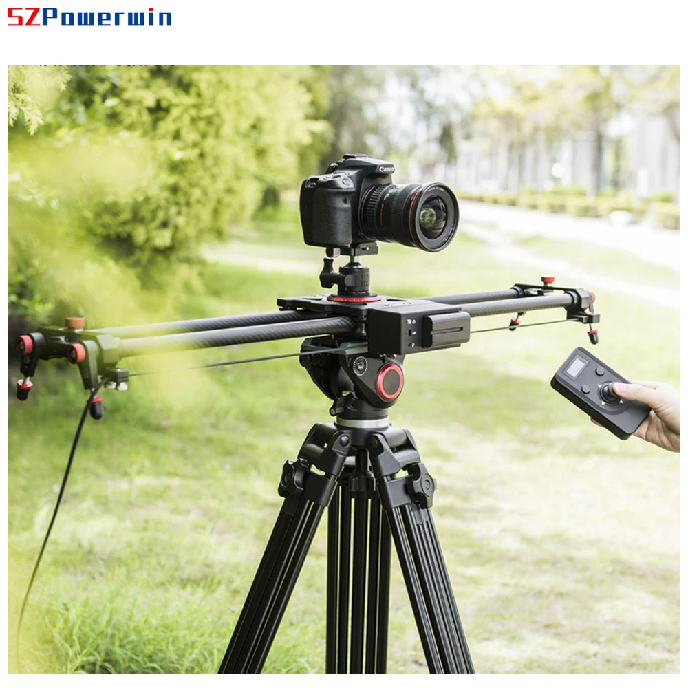 Powerwin профессиональный электрический слайдер для камеры из углеродного волокна рельсовый мотор замедленная съемка 2,4G беспроводной пульт дистанционного управления