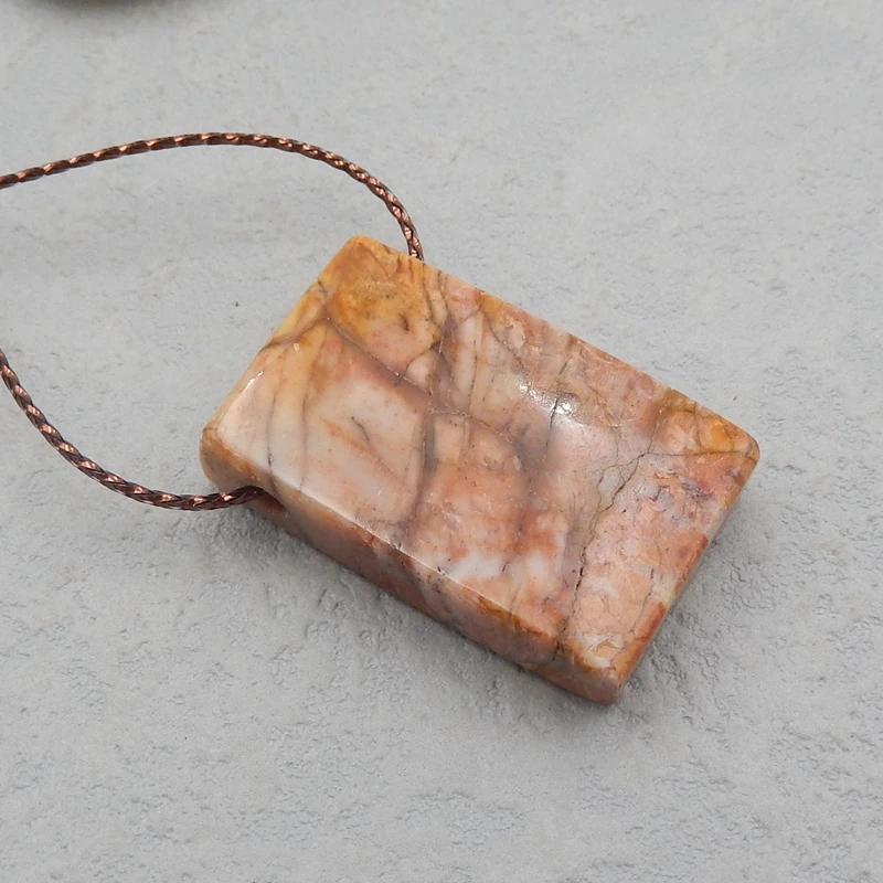 Натуральный драгоценный камень 1 шт. многоцветная яшма Пикассо модная