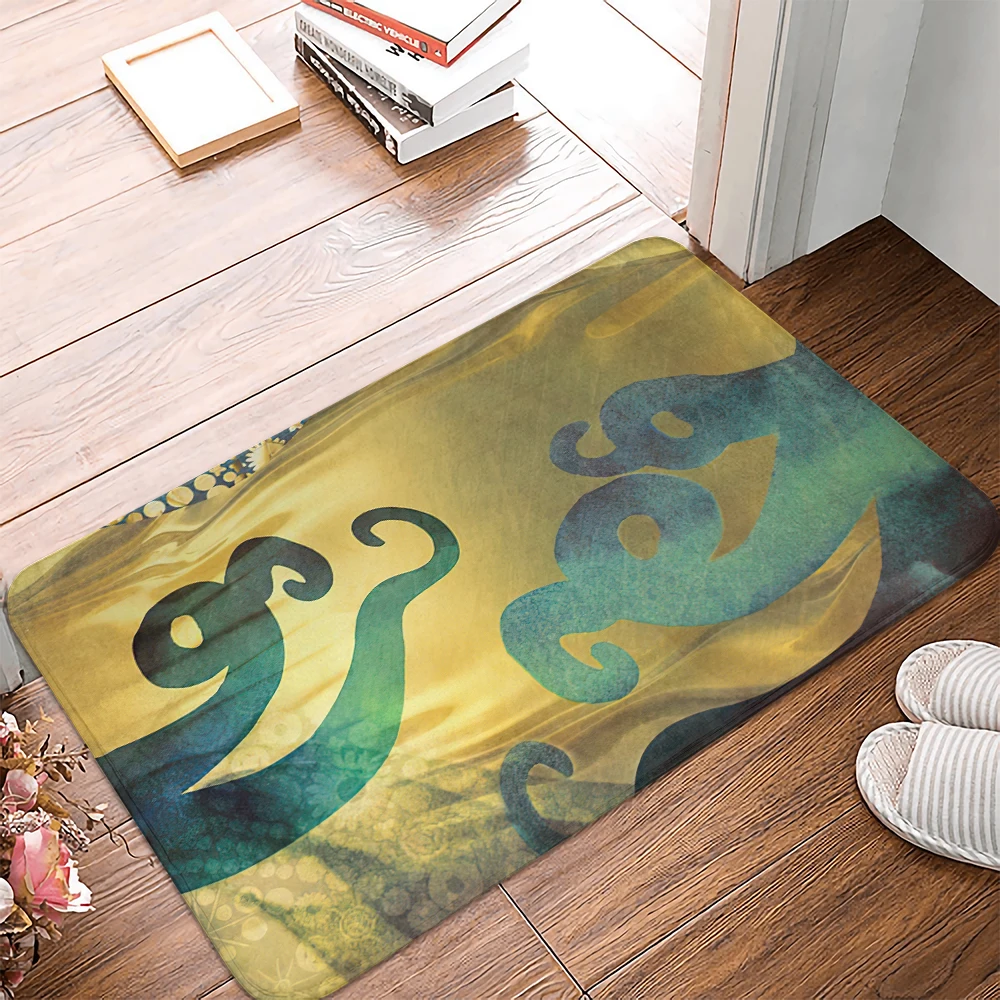 

Door Kitchen Oil The Home Ocean Giant Oceans Kraken Mat Tentacles Theme In Mats Painting Entrance Bath Floor Red Art Rug Octopus