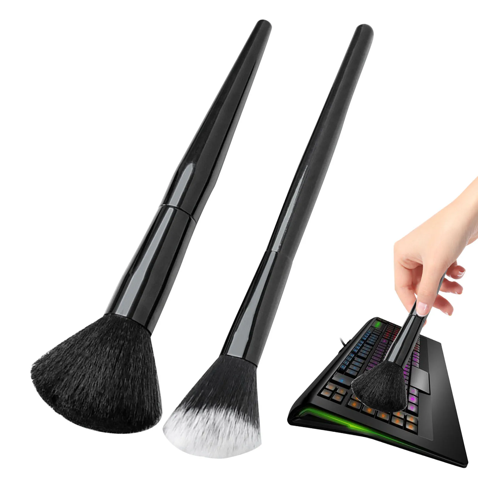 

Detailing Brush For Car 2pcs Interior Car Cleaning Brushes Auto Detail Brush Kit Interior No Scratch For Cleaning Air Vents