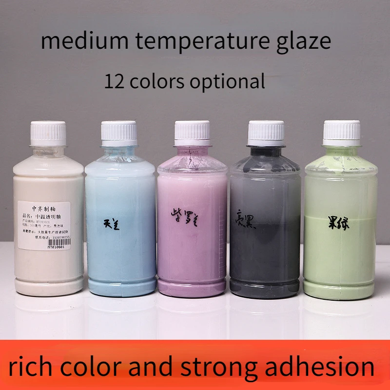 

12colors Pottery Bright Underglaze Color Monochrome Glaze Ceramic Pigments 1180-1260 Degrees Medium Temperature Painted Pigment