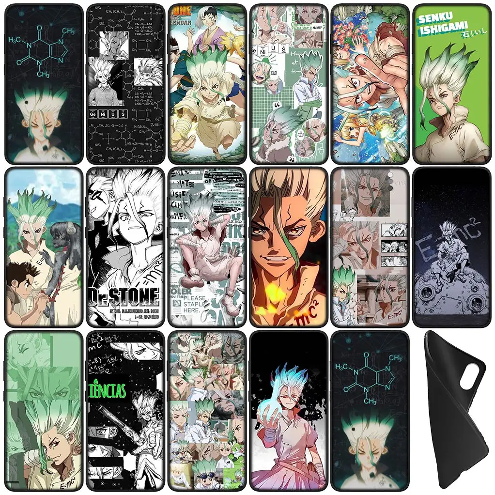 Ishigami Senkuu Dr Stone Cartoon Coque Чехол для телефона Samsung Galaxy Note 20 Ultra 10 8 9 S10 Lite S9 A6 A8 Plus A9 Мягкий