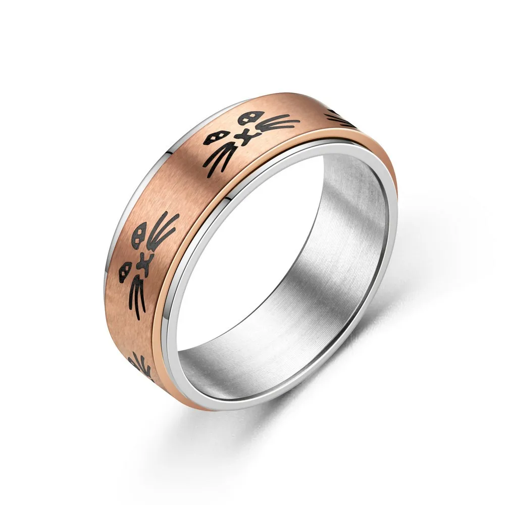 Кольца антистрессовые вращающиеся из нержавеющей стали для мужчин и женщин |