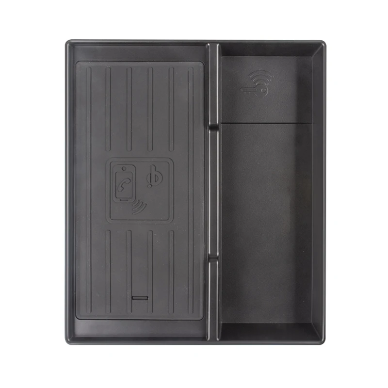 

Car QI Wireless Charger Fast Charging Armrest Box Charging Case Charging Holder For- A6 C8 A7 2019-2021