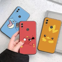 pokemon pikachu phone case for huawei honor 7a 7x 8 8x 8c 9 v9 9a 9s 9x 9 lite 9x lite 8 9 pro black silicone cover