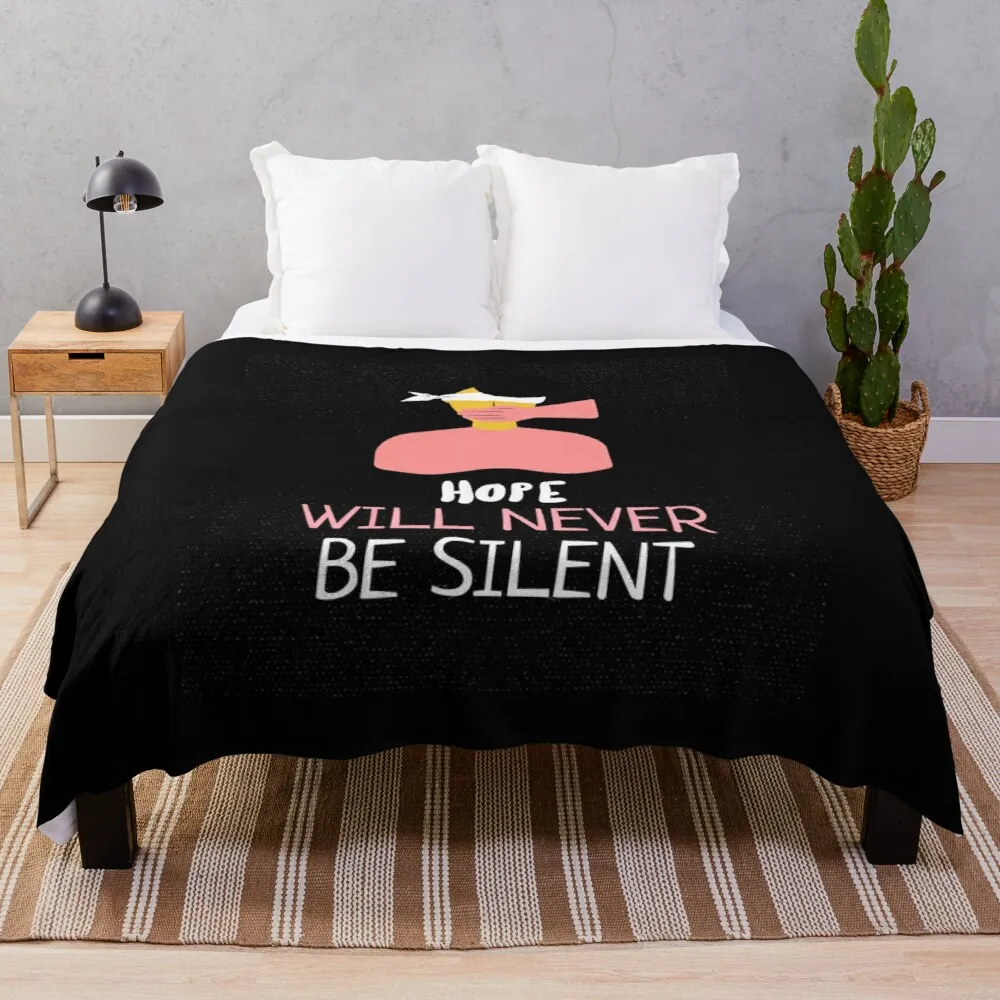 

hope will never be silent Soft Warm Coral Fleece Plush Throw Blanket Rug Piece Sofa Bed Knee blankets Boys Girls