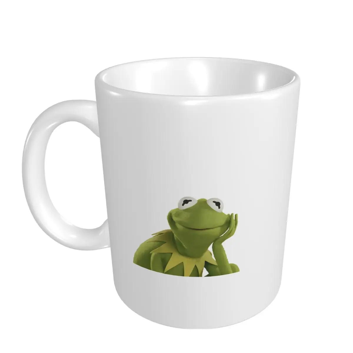 Керамическая кофейная кружка с лягушкой Kermit милый подарок на день рождения для