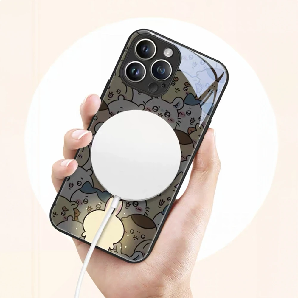 Милый чехол для телефона с пингвином Iphone 16 15 14 12 11 13 Pro Max Mini X Xr Xs Se 8 7 Puls магнитное