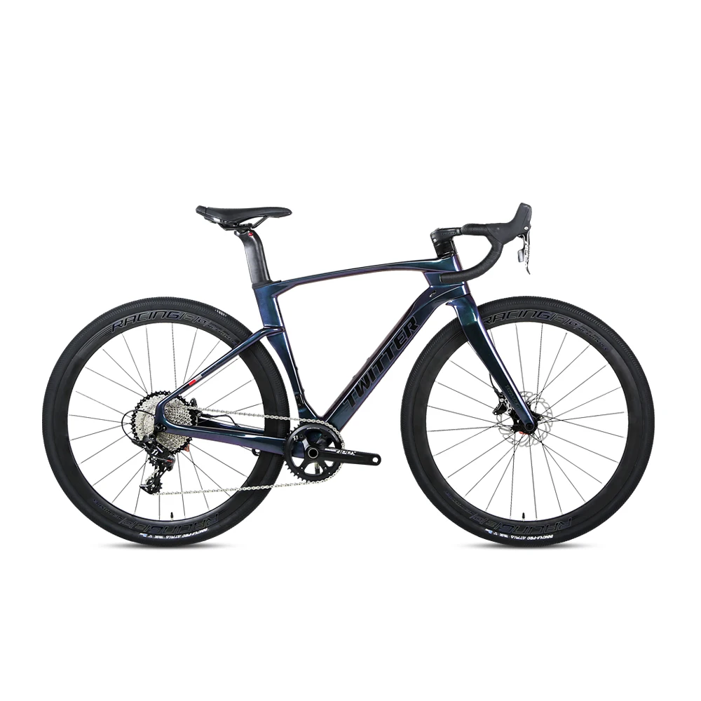 

TWITTER The New Full Color GRAVEL-V3 APEX-11S Carbon Fiber Road Bike Hydraulic Disc Brake AEROBicycle700C Carbon Fiber Road Bike