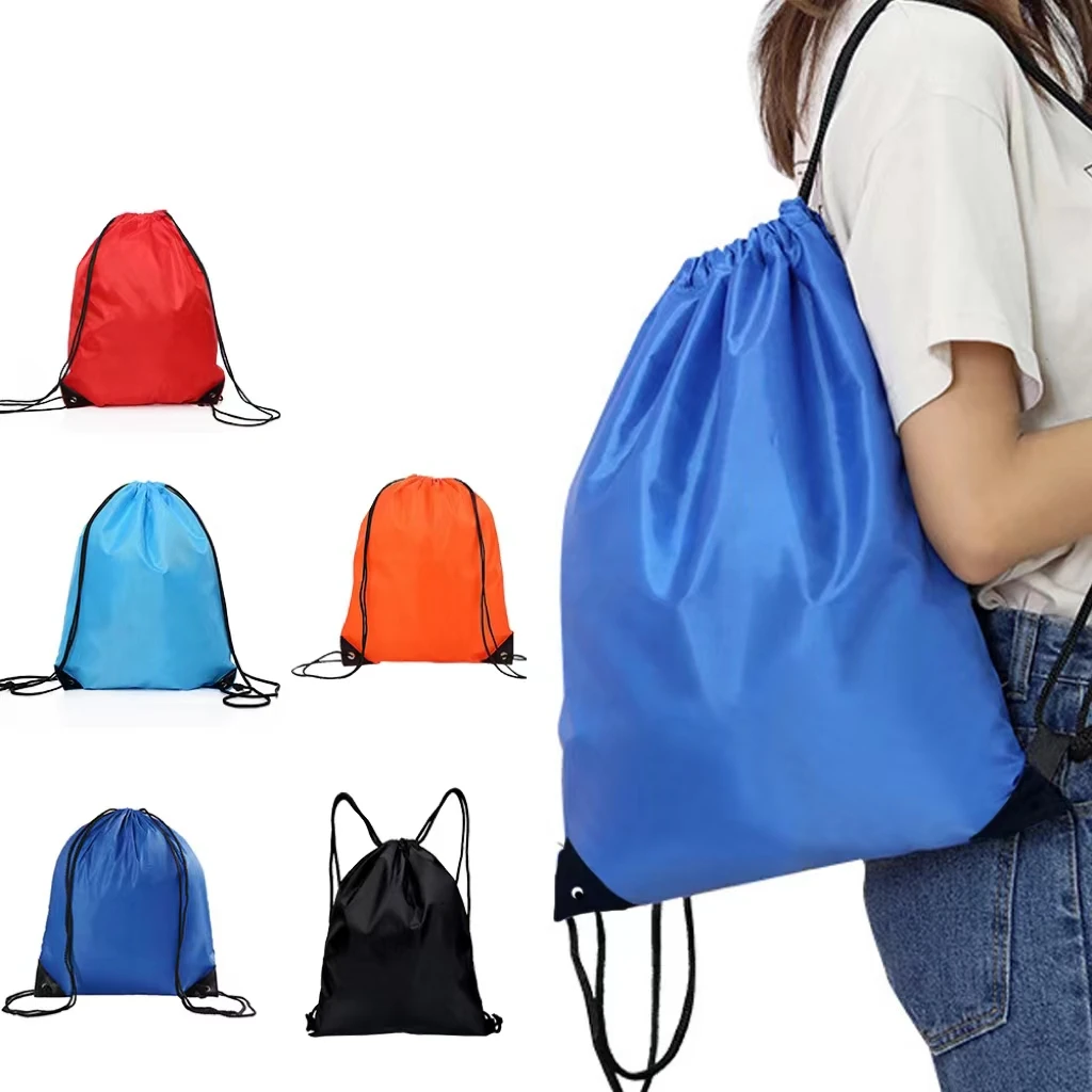 

2pcs Waterproof Sport Gym Bag Drawstring Sack Sport Fitness Travel Outdoor Backpack Shopping Bags Swimming Basketball Yoga Bags