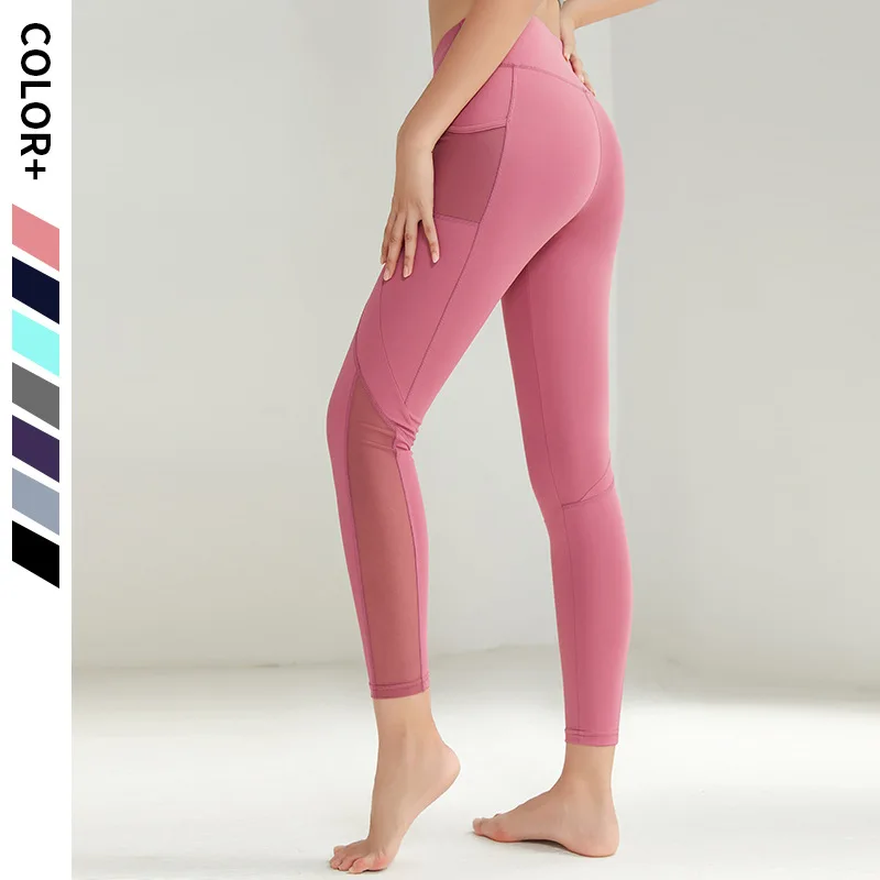 

Женские спортивные Леггинсы для фитнеса, леггинсы для тренировок с высокой талией, женские модные бесшовные леггинсы для спортзала, женски...