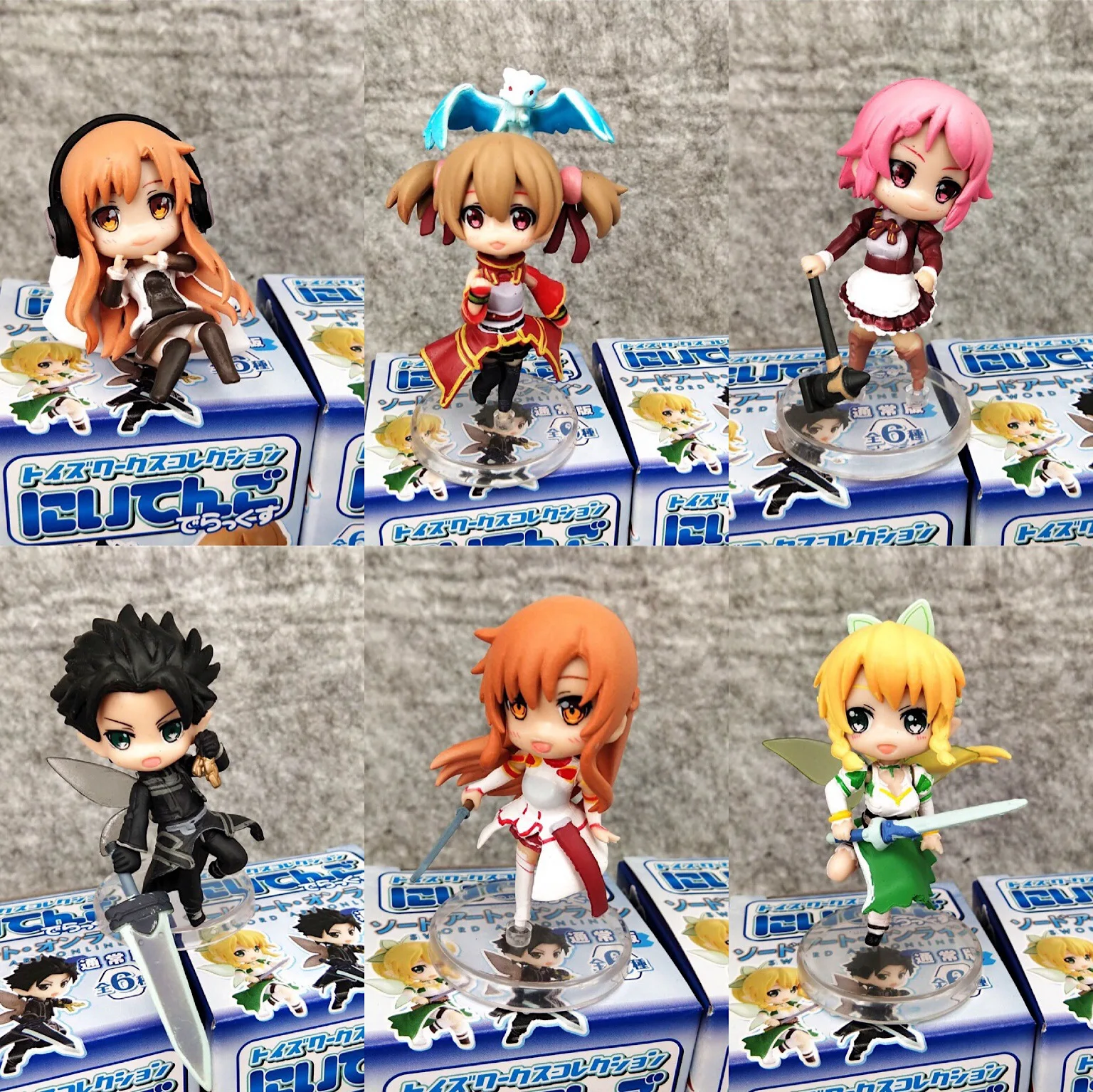 

6 шт. в наборе, аниме меч, искусство онлайн, 2 экшн-фигурки, Kirito Asuna Leafa Lisbeth Silica, сказочные танцевальные фигурки, женский подарок