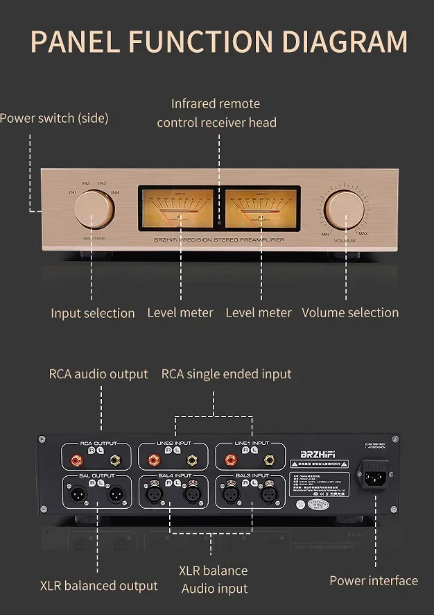DIY шасси Hi-Fi усилитель дубликат Accuphase C-245 линия полностью балансный пульт