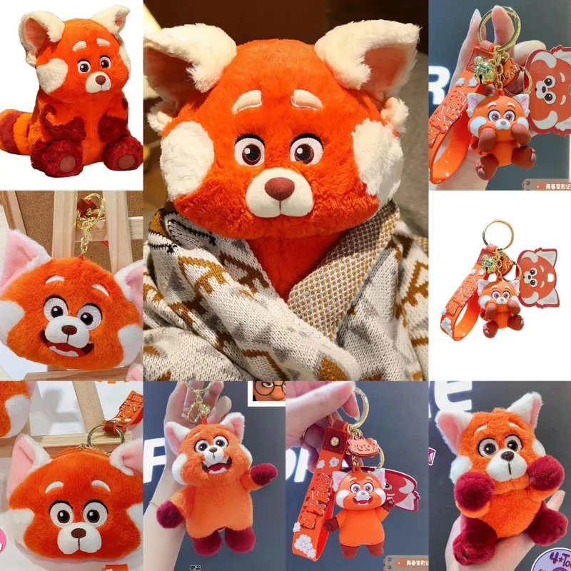 

Red Panda Plush Toy Cartoon Kawaii Bear Plushies Panda Keychain Pendant Soft Stuffed Coin Purse Red Panda Stuffed Doll Gifts