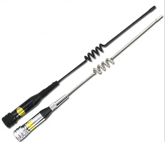 Dual band coil whip antenna 145/435MHz amateur mobile radio mini aerial UHF male