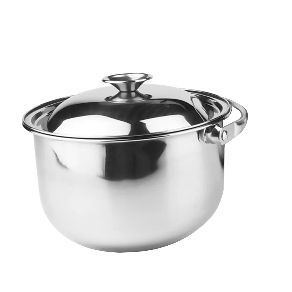 

Pot Soup Steel Cooking Stainless Stew Stockpot Stock Bowl Kitchen Pan Bowls Mixingpasta Ramen Cookware Saucepan Induction Handle