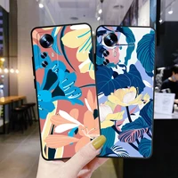 luxury fashion flower color phone case for xiaomi redmi note 9 pro 9a 9t 9c note 8 pro note 10 pro note 7 back coque soft