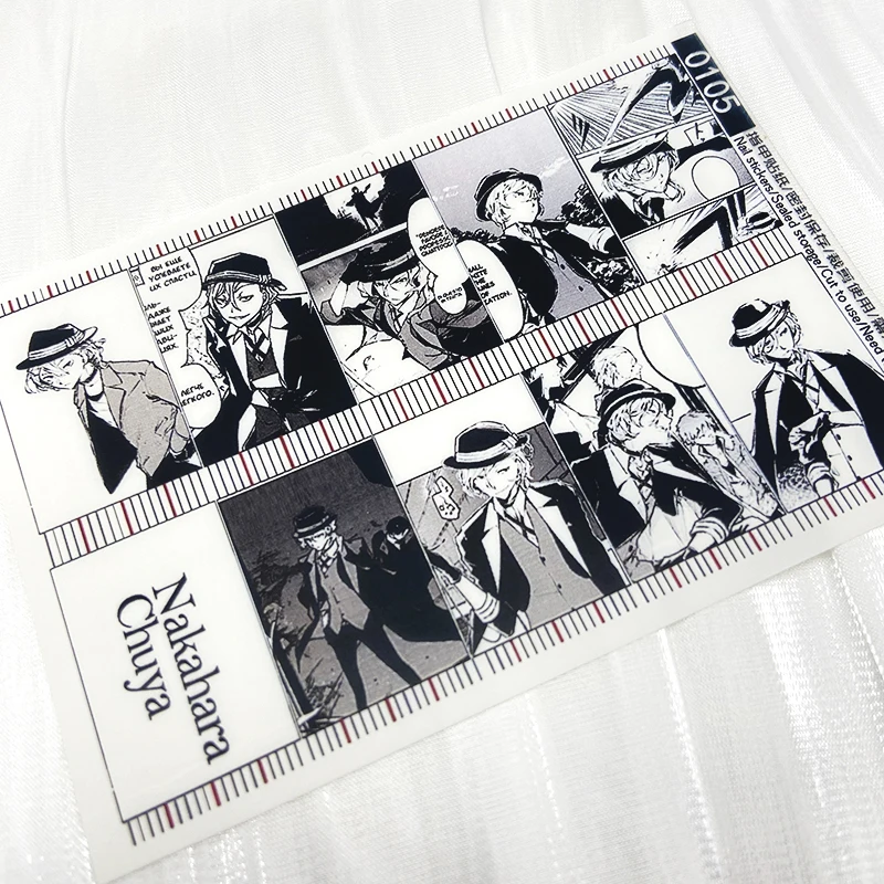 1 шт. аниме Dazai Osamu Nakahara Chuya Ryunosuke Akutagawa наклейки для ногтей УФ-гель необходимые