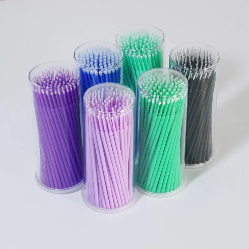 

1 Bottle Eyelash Extension Cleaning Swabs Lash Lift Glue Remover Applicators Makeup Micro Brushes Tool