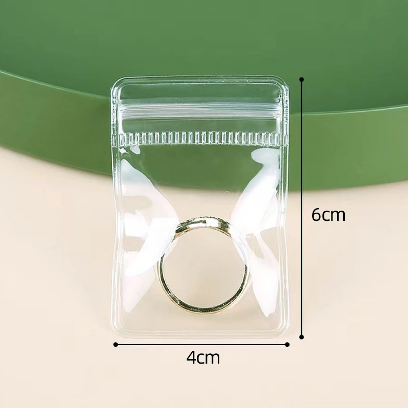 

50 шт., пакеты для хранения украшений UMZuhause, ПВХ, прозрачные