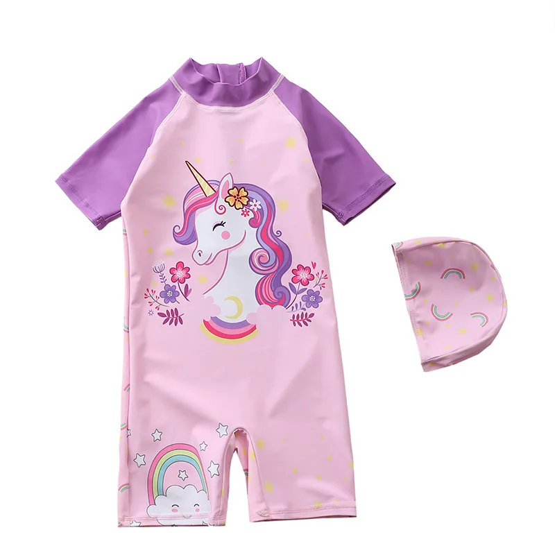

Children's Swimsuit Girls 2022 Unicorn UV Baby Bathing Suit Kid One Piece Swimming Suit Toddler Girl Swimsuits Baby Swimwear