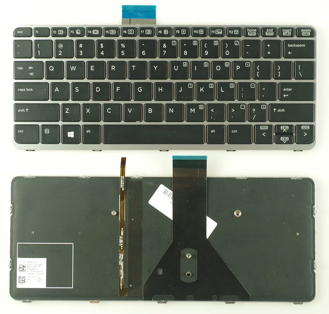 

Оригинальный ноутбук/ноутбук с подсветкой и рамкой клавиатуры для HP EliteBook Folio 1030G1 1020G1 1030 G1 1020 G1
