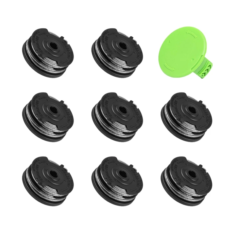 

2900719 футовый 0,065 дюймовый триммер для удаления сорняков с двойной линией, сменная катушка для моделей Greenworks 2101602 и 2101602A