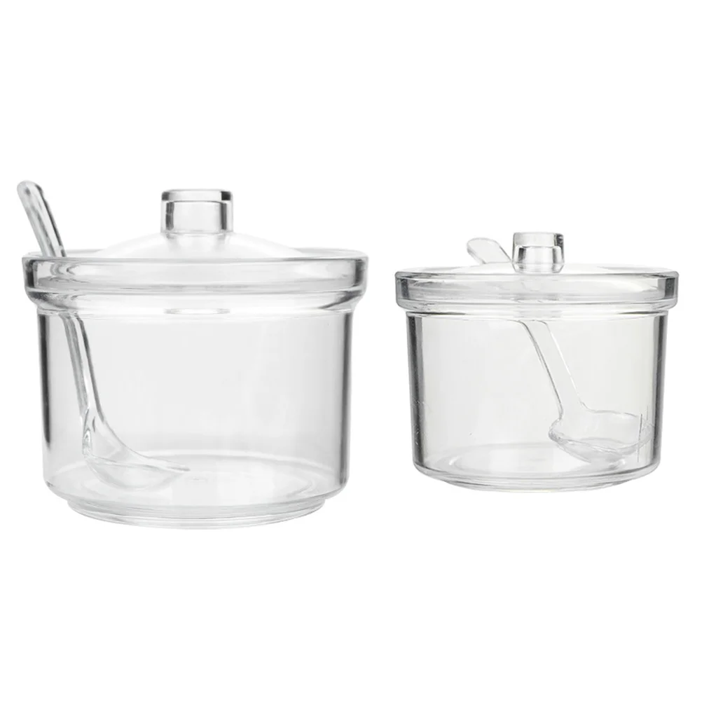 

Seasoning Jar Sugar Condiment Box Acrylic Container Salt Pepper Canister Clear Pot Containers Pots Transparent Jars Dispenser