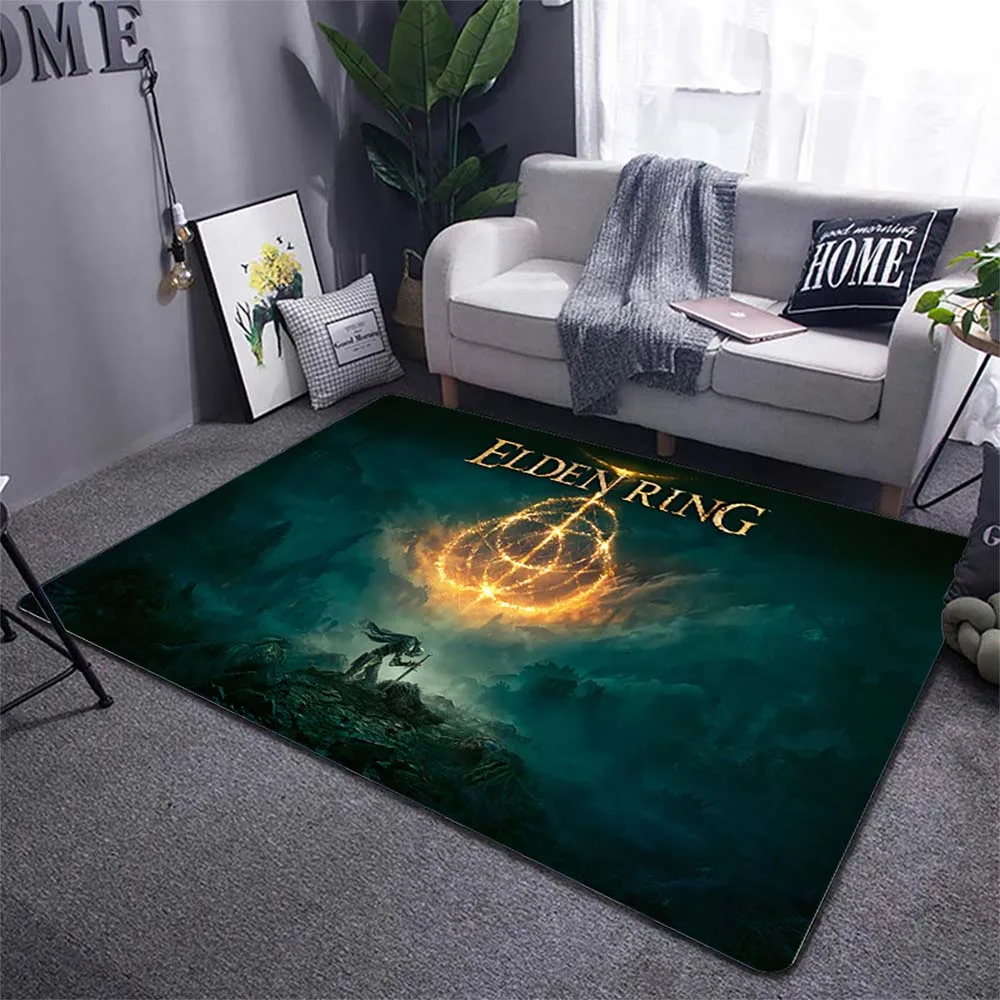 

Elden Ring Game Carpets and Rug Dark Soul Square Living Room Bedroom Large Area Soft Carpet Home Children's Room Floor Mat
