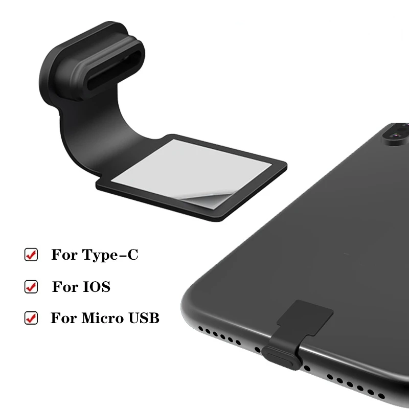 for apple android type c ios micro usb phone anti lost dustproof plug charging port integrated silicone dustproof cover free global shipping