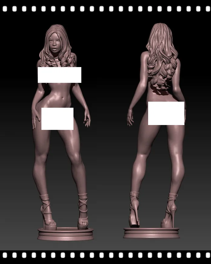 

Набор неокрашенных моделей из смолы 1/24 75 мм, привлекательная блондинка 3 1/18 100 мм, модель из смолы GK, аниме-фигурка, 3D печать, набор для гаража ...