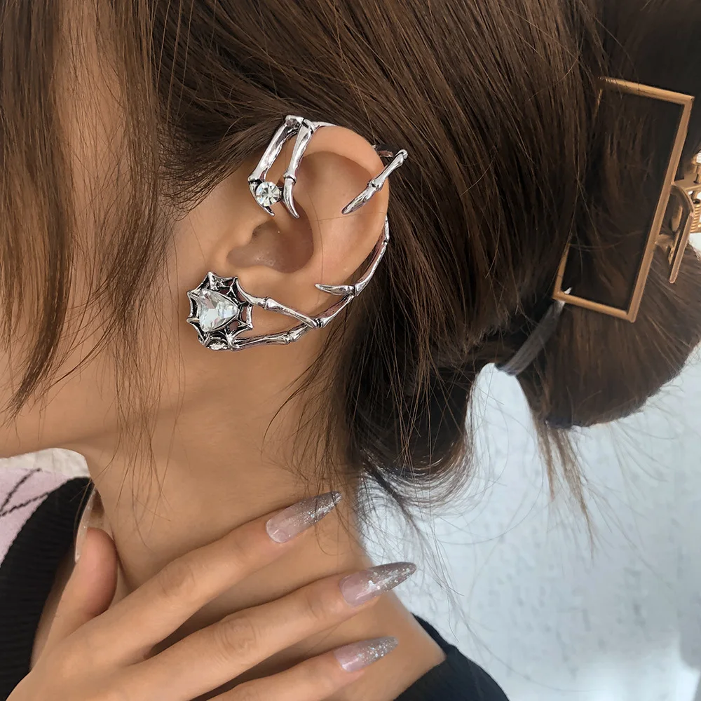 

Gothic Exaggeration Dark Fashion Retro, Antique Punk Earrings Stickers Personalized Earrings Demon Slayer Earrings for Women