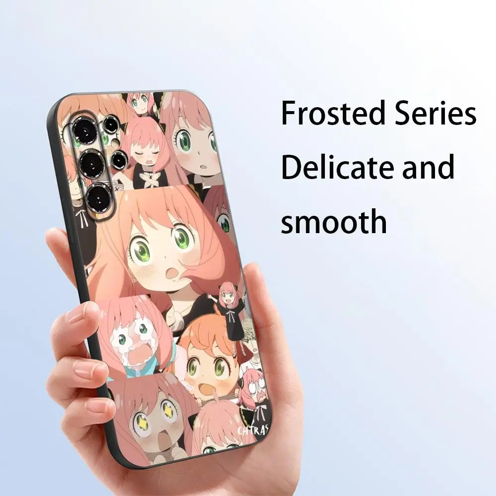 Чехол для телефона с милым мультяшным рисунком Anya Forger для Samsung Galaxy S26 S25 S24 S23 S22 S21 Plus Ultra Note20, мягкий, черный (art.: 3920db443eb26) - 3920db443eb26