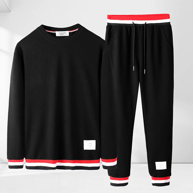 

Men's 2023 Sportswear Casual Spring Tracksuit Men Two Pieces Sets Stand Collar Sweatshirt Pants Joggers Track Suit Running