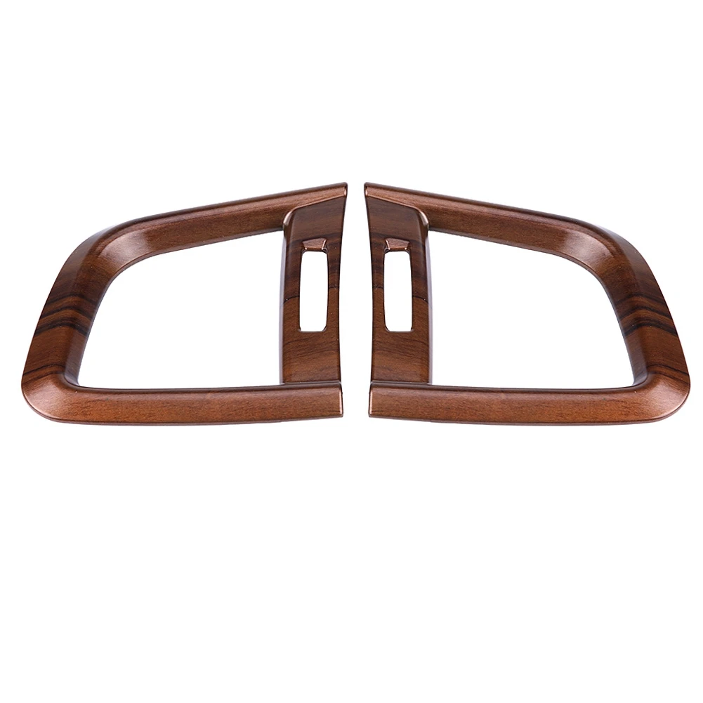 

2pcs Front Side Air Conditioning Outlet Vent Cover Trim for Honda CRV 2017 (Peach Wood Grain)