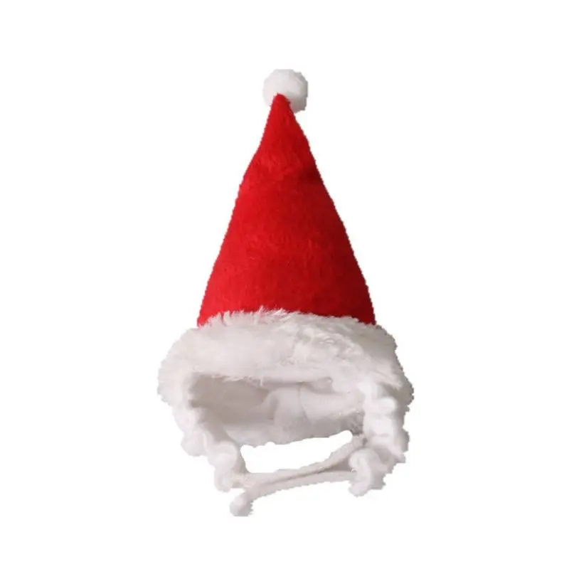 

Cute Santa Hat Pet Christmas with Elastic Band for Rabbit Hamster
