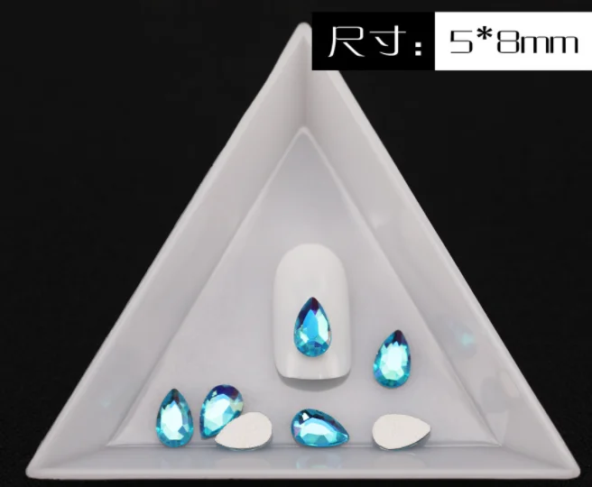 

100 шт. плоские граненые семена воды разразразы красочные винтажные камни аппликация для маникюра ушей декоративные подвески для дизайна но...