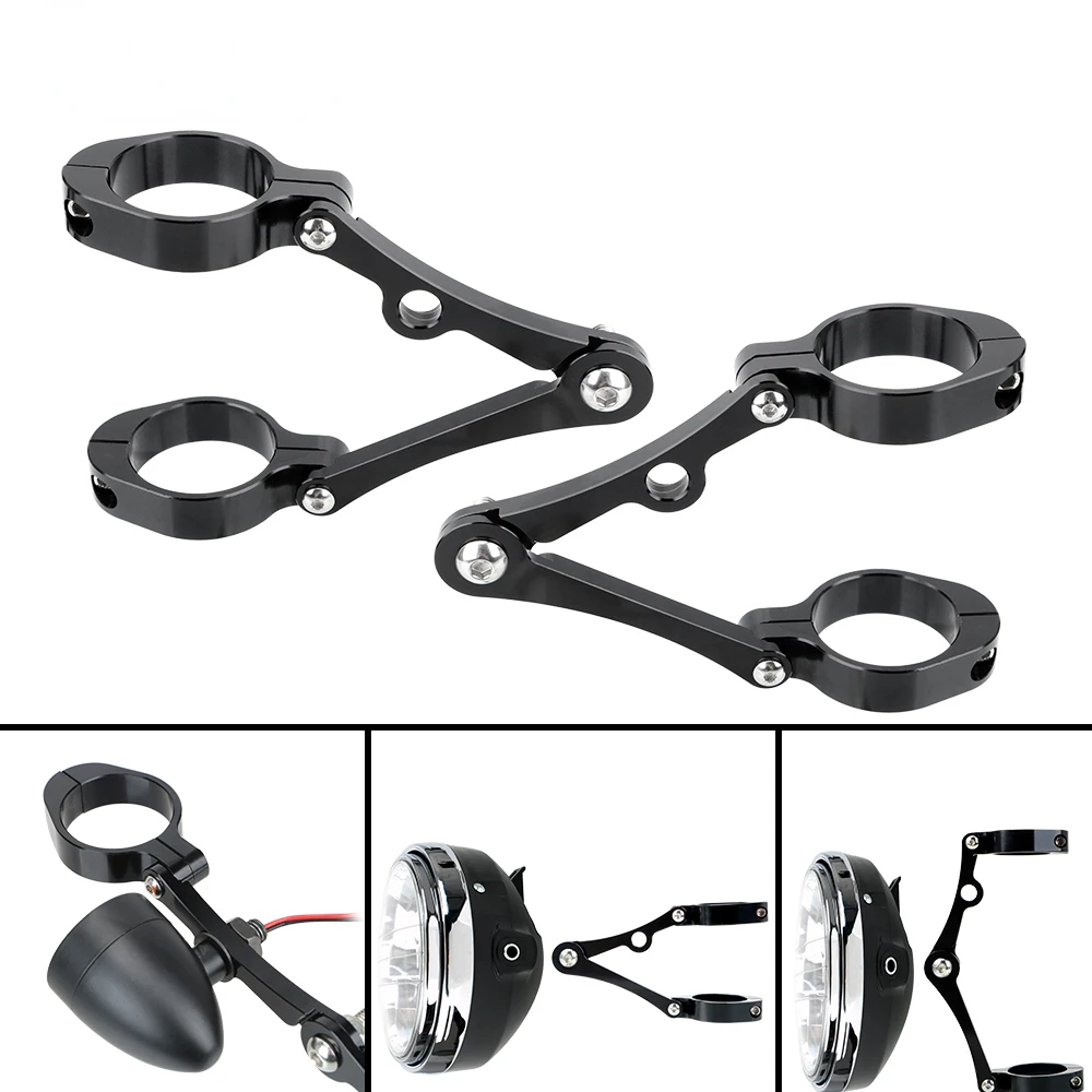 

1 Pair Motorcycle Headlight Bracket 39mm-41mm CNC Fork Tube Mount Clamp Spotlight Holder Universal Moto Accessories