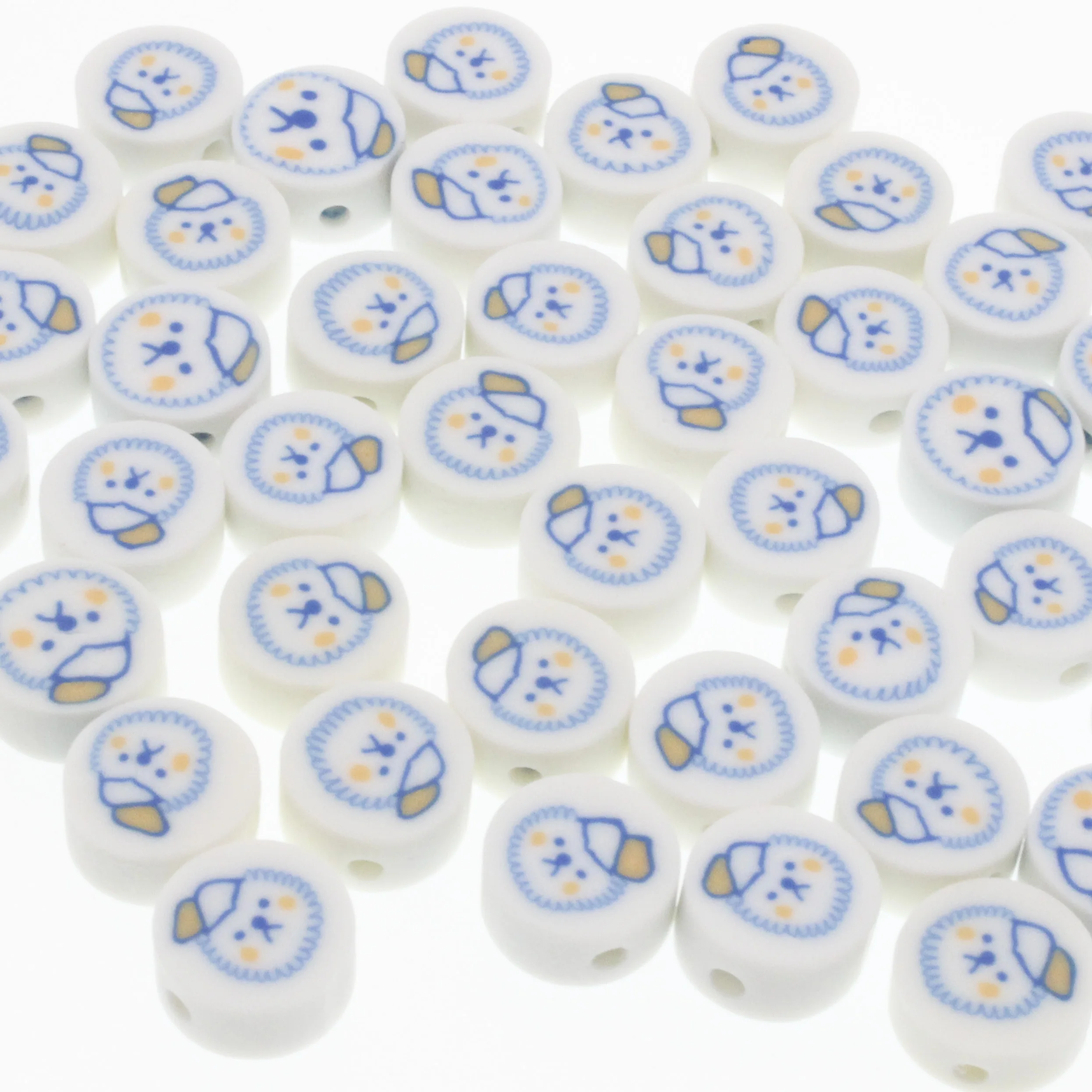 30/50/100 шт., бусины из полимерной глины