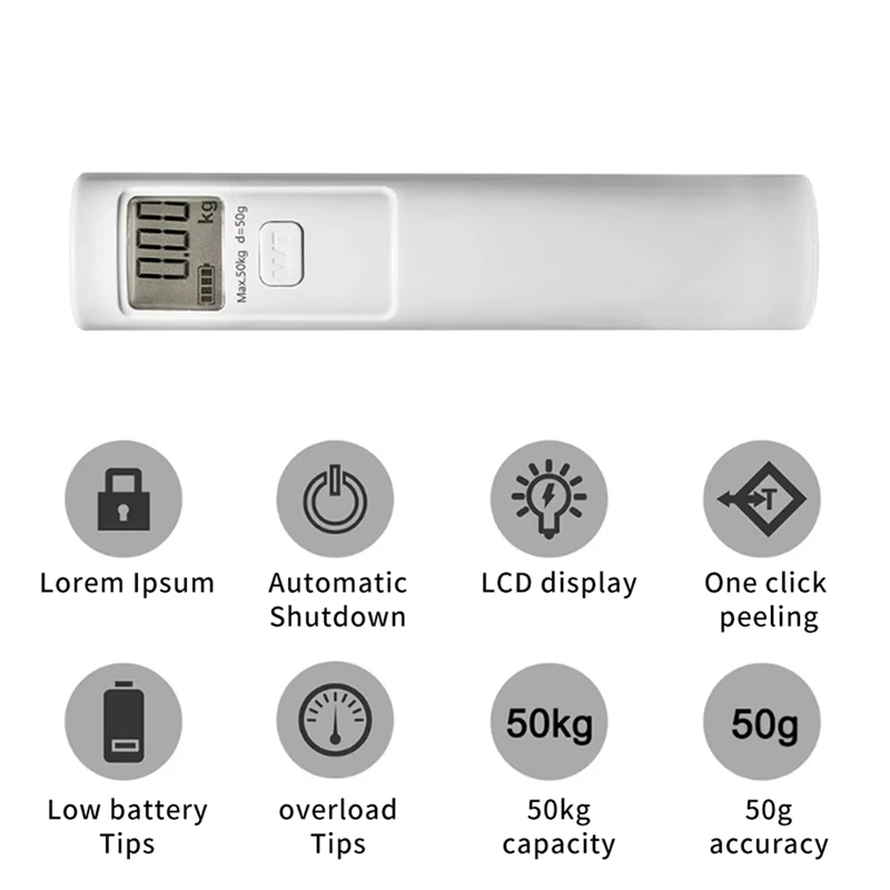 ГОРЯЧАЯ ПРОДАЖА весы для ручного багажа поколение электроэнергии 50 кг г