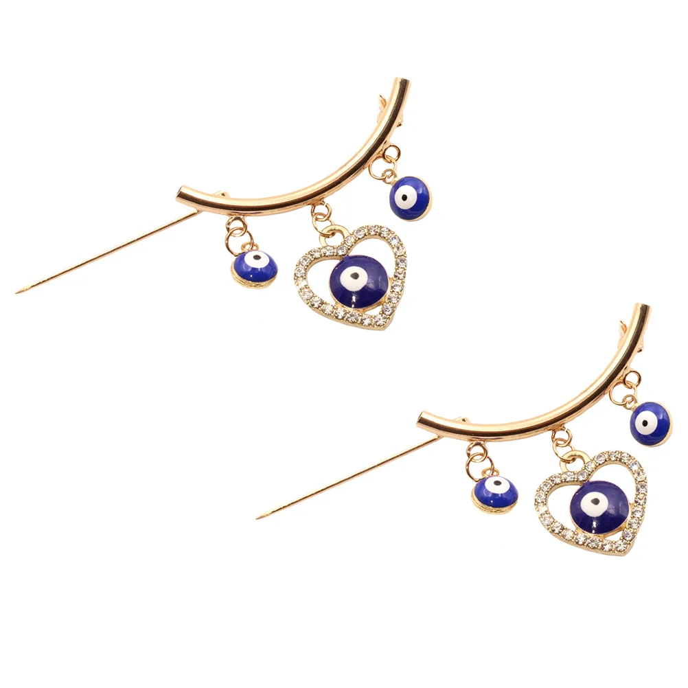 

2Pcs Portable Scarf Brooches Delicate Coat Brooches Decorative Alloy Brooches Coat Accessory