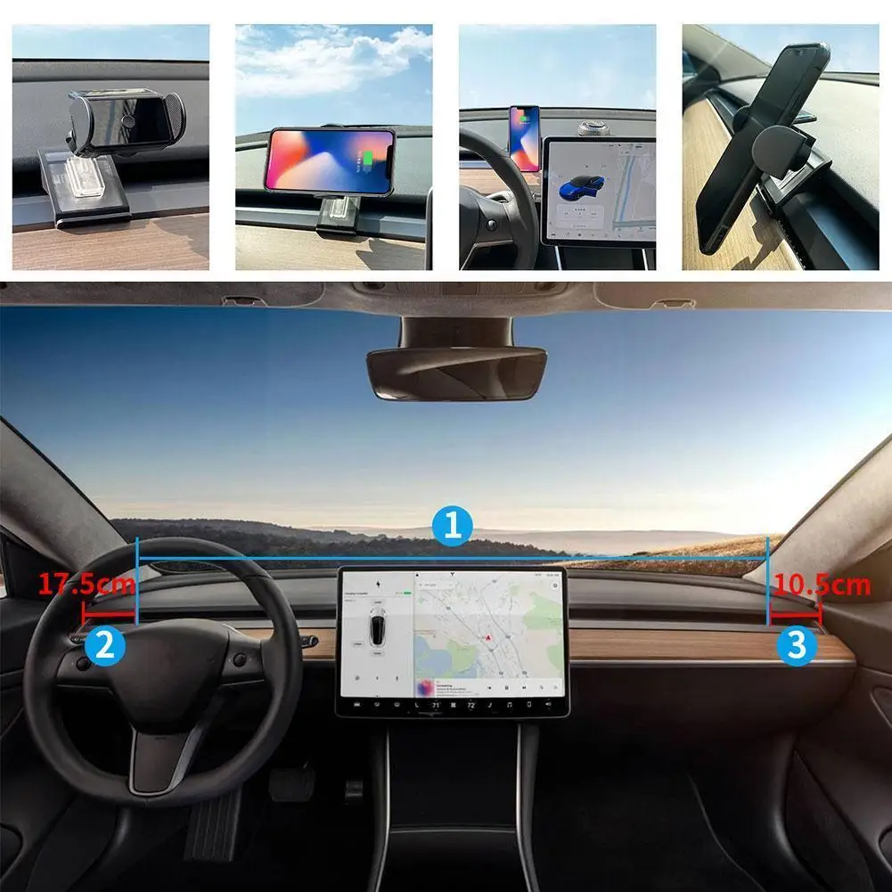 

New Car Phone Holder Solar Mount Stand GPS Telefon Mobile Cell Support For IPhone 13 12 11 Pro Max X 7 8 Xiaomi Huawei Sams Z2C5