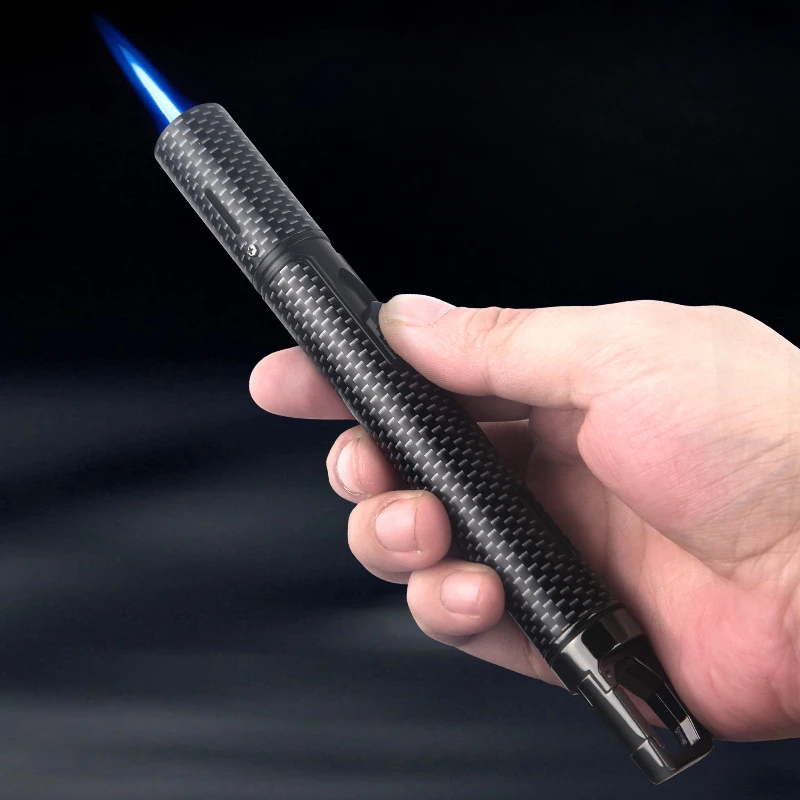 HONEST металлический съемный брелок ветрозащитный струйный синий пламя бутановая