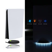 host base colorful light bracket game controller light emitting tray supports voice control for ps5 games accessories