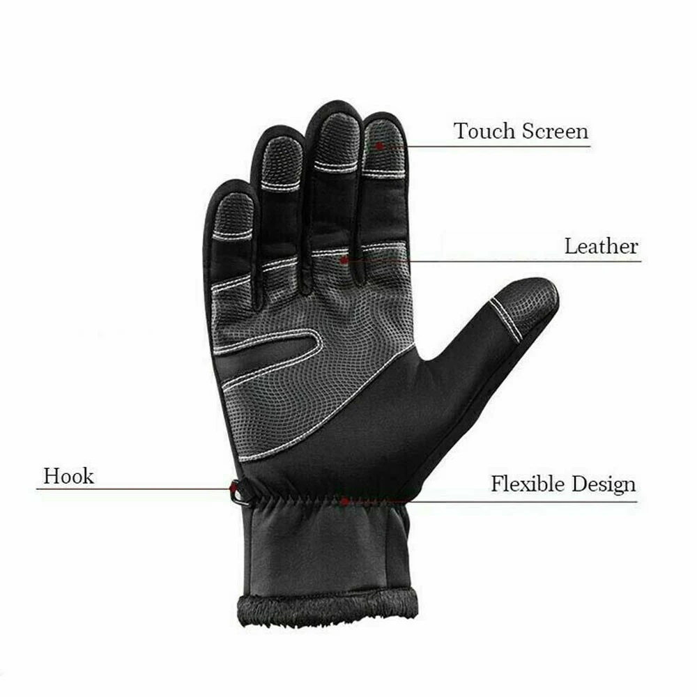 

Great Snow Gloves Sturdy Protective Waterproof Winter Cycling Gloves Ski Gloves Cycling Gloves 1 Pair