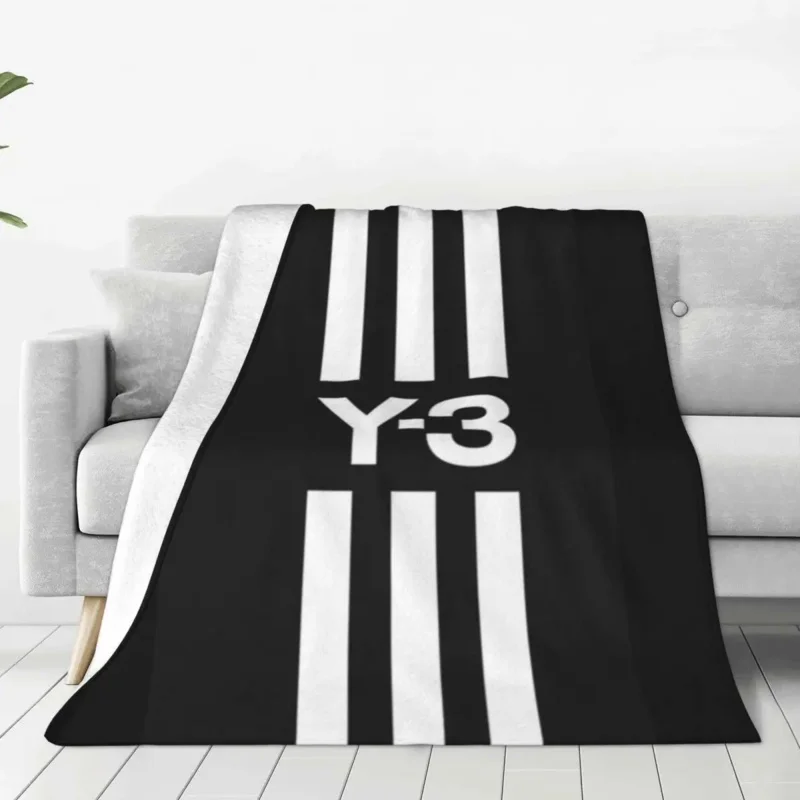 

Greatest Of Y3 Area Yohji Yamamoto Flannel Throw Blanket Blankets for Sofa Travel Lightweight Thin Bedding Throws