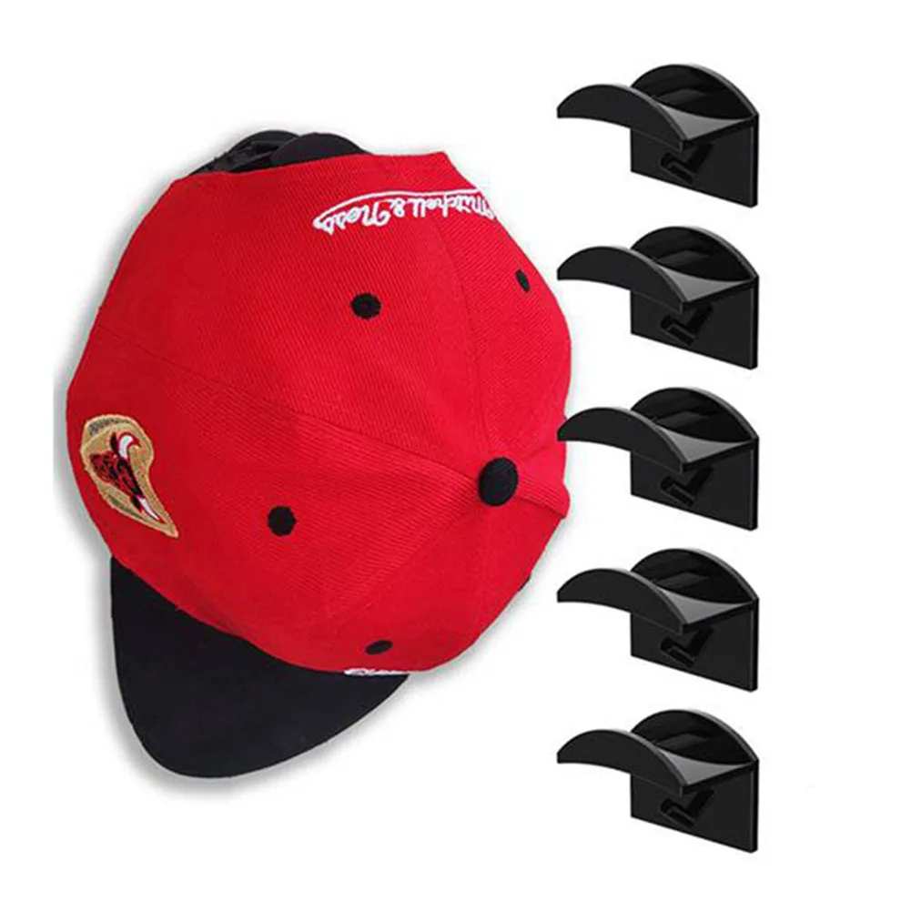 

1/2/5pcs Baseball Cap Rack Hat Holder Seamless Snapback Cap Organizer Storage for Door Wall Headphone Necklace Hanger Hooks